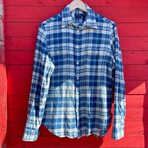 Polo Ralph Lauren cotton plaid button down flannel shirt